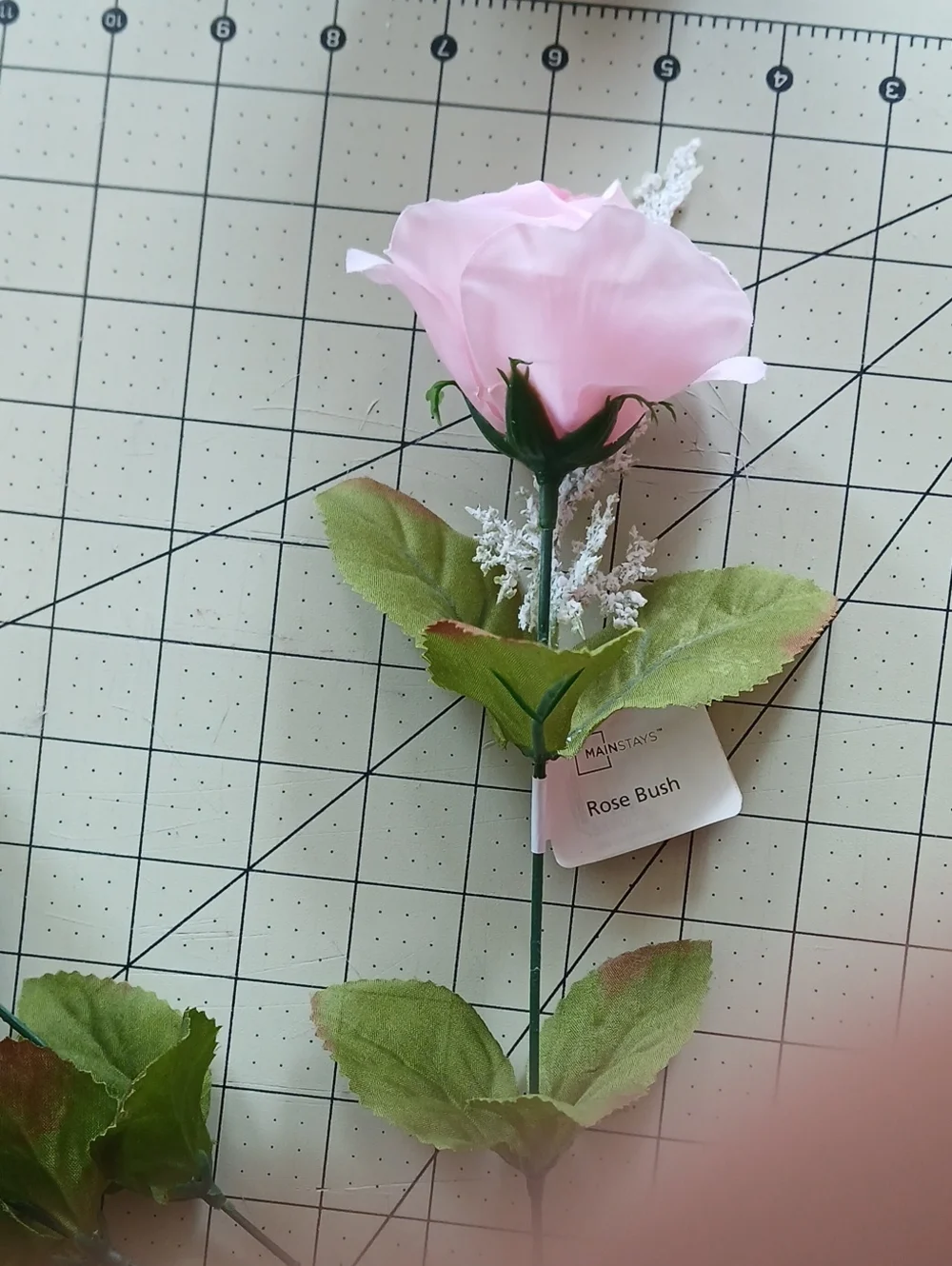 Mainstays Light Pink Artificial Rose Bush